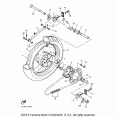 Схема узла: Заднее колесо Yamaha YZF600R Thundercat