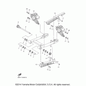 Схема узла: Rear arm  suspension Yamaha XVS950 Bolt R-Spec