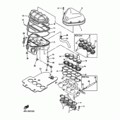 Схема вузла: Впускна система Yamaha YZF-R6/YZF600 R6S
