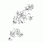 Схема вузла: Крило Yamaha XVZ1300 Royal Star Midnight Venture