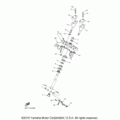 Схема вузла: Рульовий механізм Yamaha XVS950 V-Star