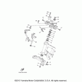 Схема узла: Рулевой механизм Yamaha XT250 XT250