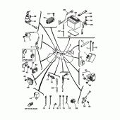 Схема вузла: Електроустаткування 1 Yamaha TW200