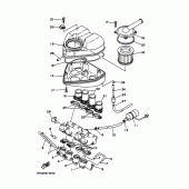 Схема узла: Впускная система Yamaha FZX250 ZEAL
