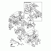 Схема вузла: Saddlebag 1 Yamaha XVZ1300 Royal Star Tour Deluxe
