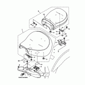 Схема узла: Сиденье Yamaha XV1700 Road Star
