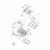 Схема вузла: Головка циліндра Yamaha MT07/MTT690 MT-07 Tracer