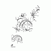 Схема узла: Крыло Yamaha XVZ1300 Royal Star