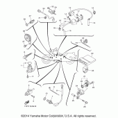 Схема узла: Электрооборудование (1) Yamaha XVS950 Bolt