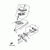 Схема вузла: Задній ліхтар (Стоп сигнал) Yamaha TT250R TT-R