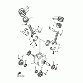 Схема узла: Коленчатый вал и Поршень Yamaha XVS1300 Midnight Star