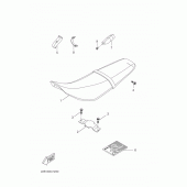 Схема вузла: Сидіння Yamaha WR125 WR125R