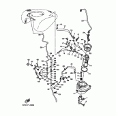 Схема вузла: Бак топливный 2 Yamaha XV1900 Roadliner S