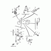 Схема вузла: Електрообладнання 2 Yamaha SRV250 Renaissa