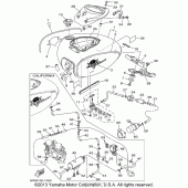 Схема вузла: Паливний бак Yamaha XVS1100 V-Star Custom