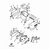 Схема вузла: Боковая крышка Yamaha XV535 Virago