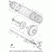 Схема вузла: Зчеплення Yamaha XVZ1300 Venture Royale