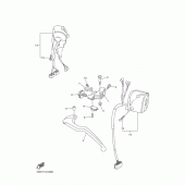 Схема вузла: Пульт управління рульовий та Важель Yamaha YZF-R1 R1