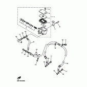 Схема узла: Передний тормозной цилиндр Yamaha XVS1100 V-Star Classic