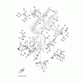 Схема узла: Подножки и Подставка Yamaha YZF-R125