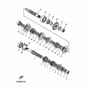 Схема вузла: Трансмісія Yamaha DT125 DT125R