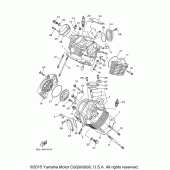 Схема вузла: Головка циліндра Yamaha XVS1100 V-Star Classic
