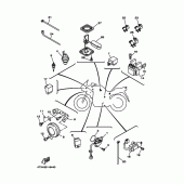 Схема вузла: Електроустаткування 2 Yamaha TDM850