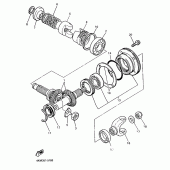 Схема вузла: Проміжна передача Yamaha XJ900 Diversion