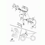 Схема вузла: Електроустаткування 1 Yamaha YZ125