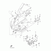 Схема узла: Облицовочные элементы 1 Yamaha YZF-R1 R1