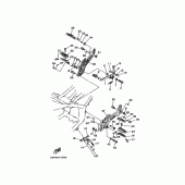 Схема узла: Подножки и Подставка Yamaha SRX250