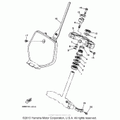 Схема узла: Рулевой механизм Yamaha WR250 WR250Z
