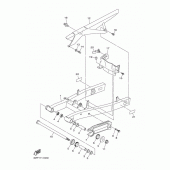 Схема вузла: Задній важіль та Підвіска Yamaha XJ6 Diversion F