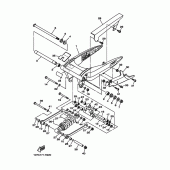 Схема вузла: Задній важіль та Підвіска Yamaha XV1900 Roadliner S