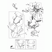 Схема узла: Облицовочные элементы 1 Yamaha YZF-R1 R1