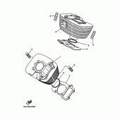 Схема узла: Цилиндр Yamaha XVS125 Drag Star