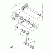 Схема вузла: Вал перемикання Yamaha WR250 WR250R