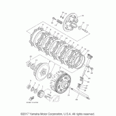 Схема вузла: Зчеплення Yamaha XT250 XT250