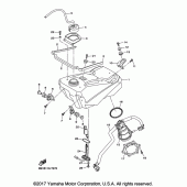 Схема узла: Топливный бак Yamaha YZ450F YZ450FX