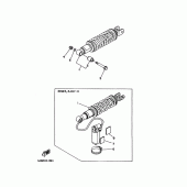 Схема узла: Задняя подвеска Yamaha XT225 Serow