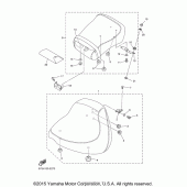 Схема узла: Сиденье Yamaha XVS1100 V-Star Classic