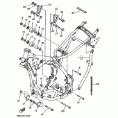 Схема узла: Рама Yamaha YZ125