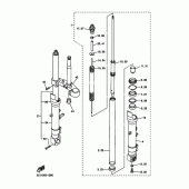 Схема вузла: Вилка передньої осі Yamaha FZS1000 FZ1