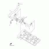 Схема вузла: Система індукції повітря Yamaha YZF-R1 R1