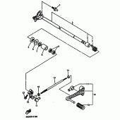Схема вузла: Вал перемикання Yamaha YZF750 YZF750