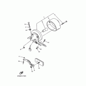 Схема вузла: Стоп сигнал/ зад. габарит 2 (4DN5,6) Yamaha SRV250 Renaissa