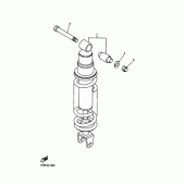 Схема вузла: Задня підвіска Yamaha FZS600 FAZER