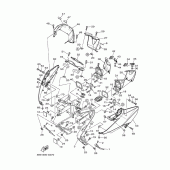 Схема вузла: Облицювальні елементи Yamaha XP500 T-MAX