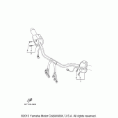 Схема вузла: Пульт управління рулевою і Ричаг Yamaha XV1900 Raider S with Flames