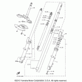 Схема вузла: Вилка передньої осі Yamaha YZF600R Thundercat